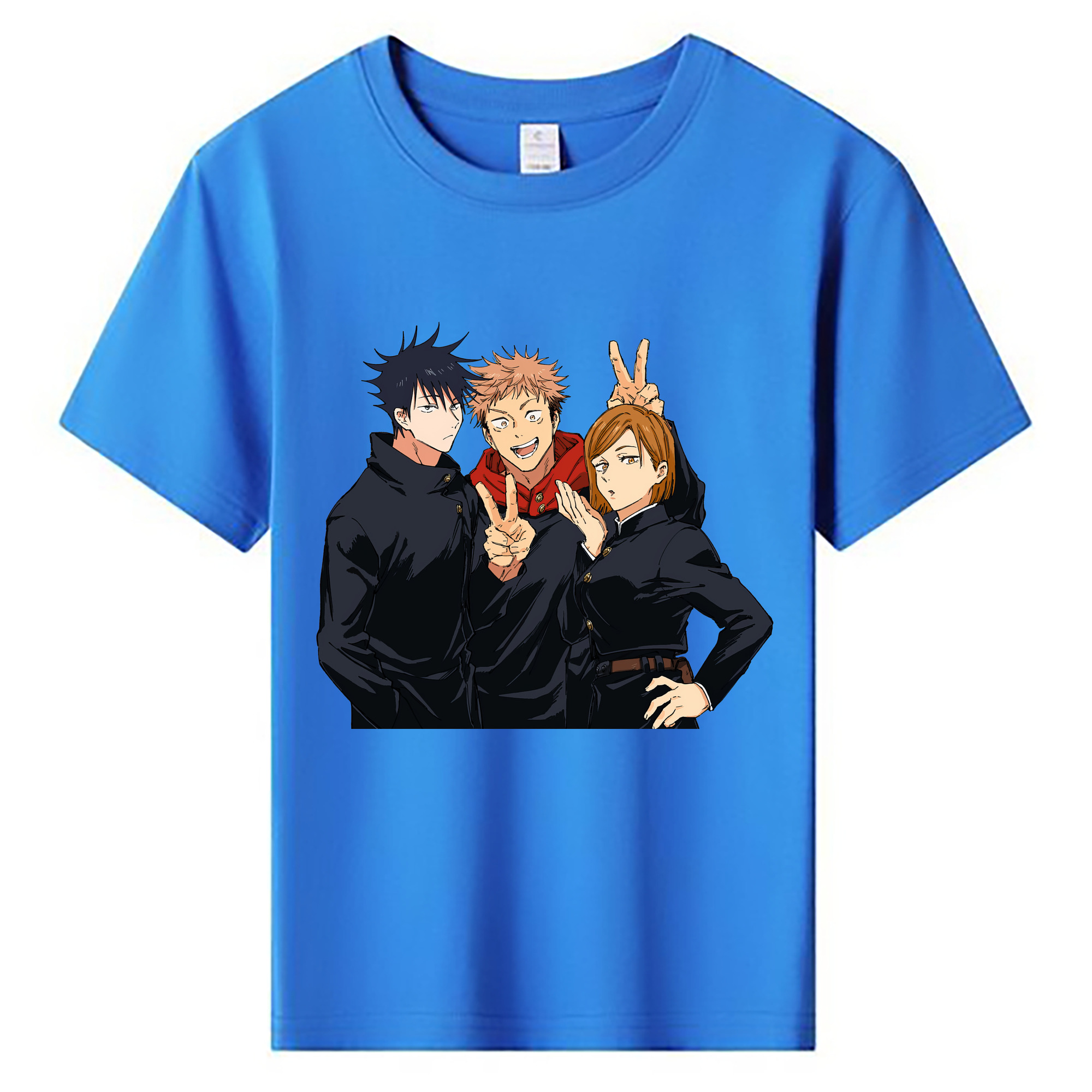 （画像用） 呪術廻戦 Jujutsu Kaisen 綿100％キッズTシャツ（フロントプリント）